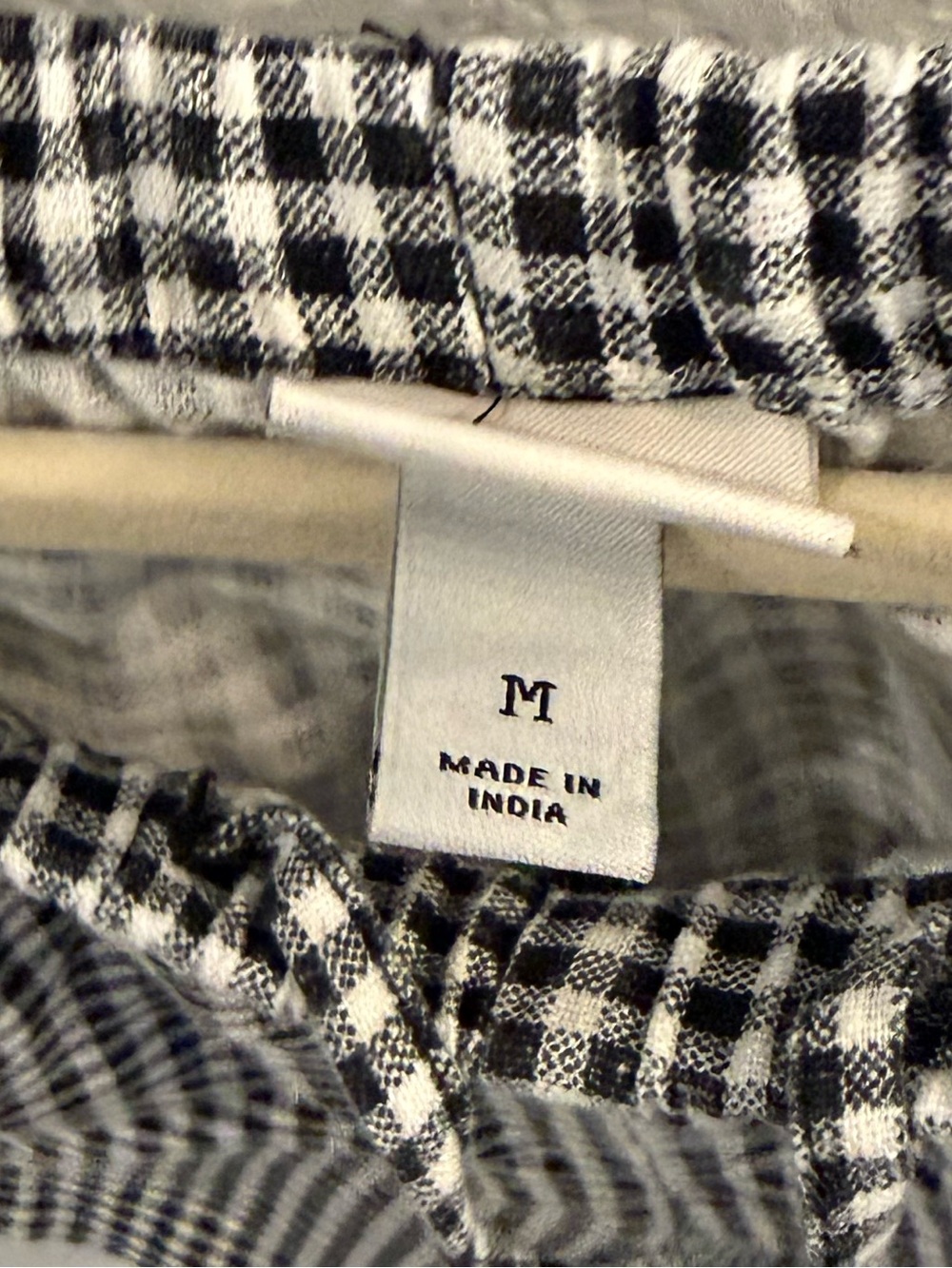 a new day Black & White Gingham Lounge Top - Picture 7 of 7